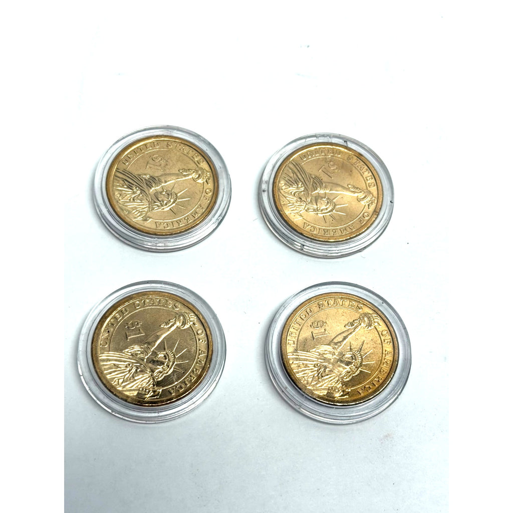 Vintage lot of 4 new 2007 S Presidential Dollar 4 Coin Gem Proof Set