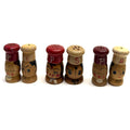 Vintage Lot 3 Japan Salty & Peppy Wooden Salt and Pepper Shakers Sets