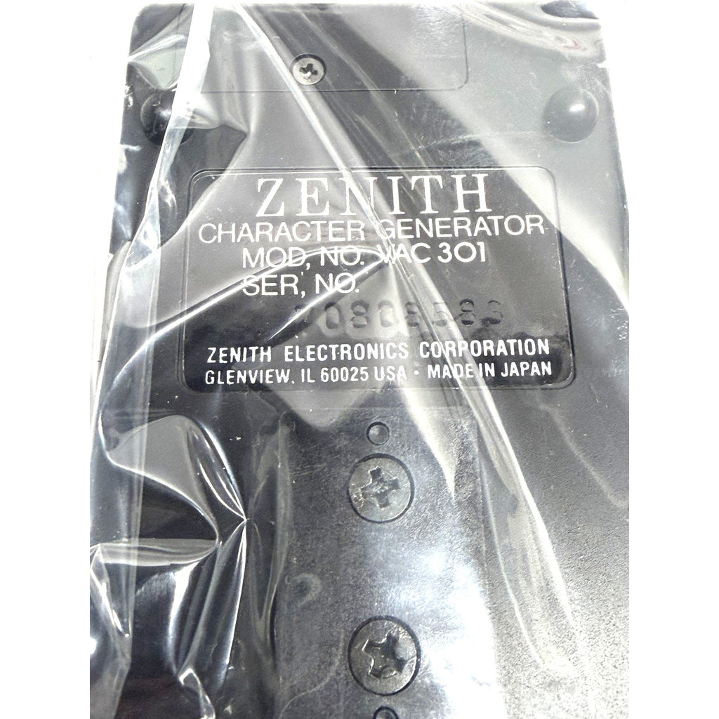 VINTAGE NOS ZENITH - VAC 301 CHARACTER GENERATOR For Video Editing