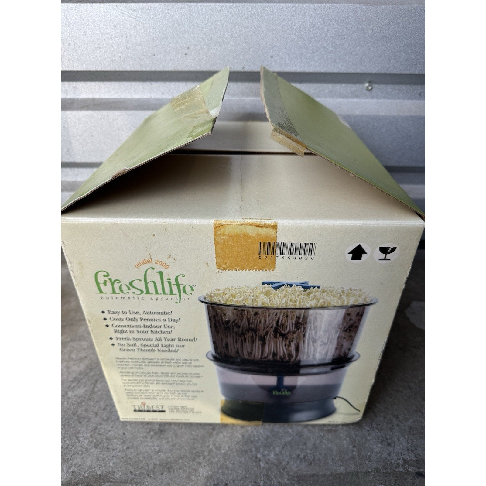 VINTAGE SEALED Tribest Freshlife Automatic Sprouter Model 2000 Fresh Sprouts