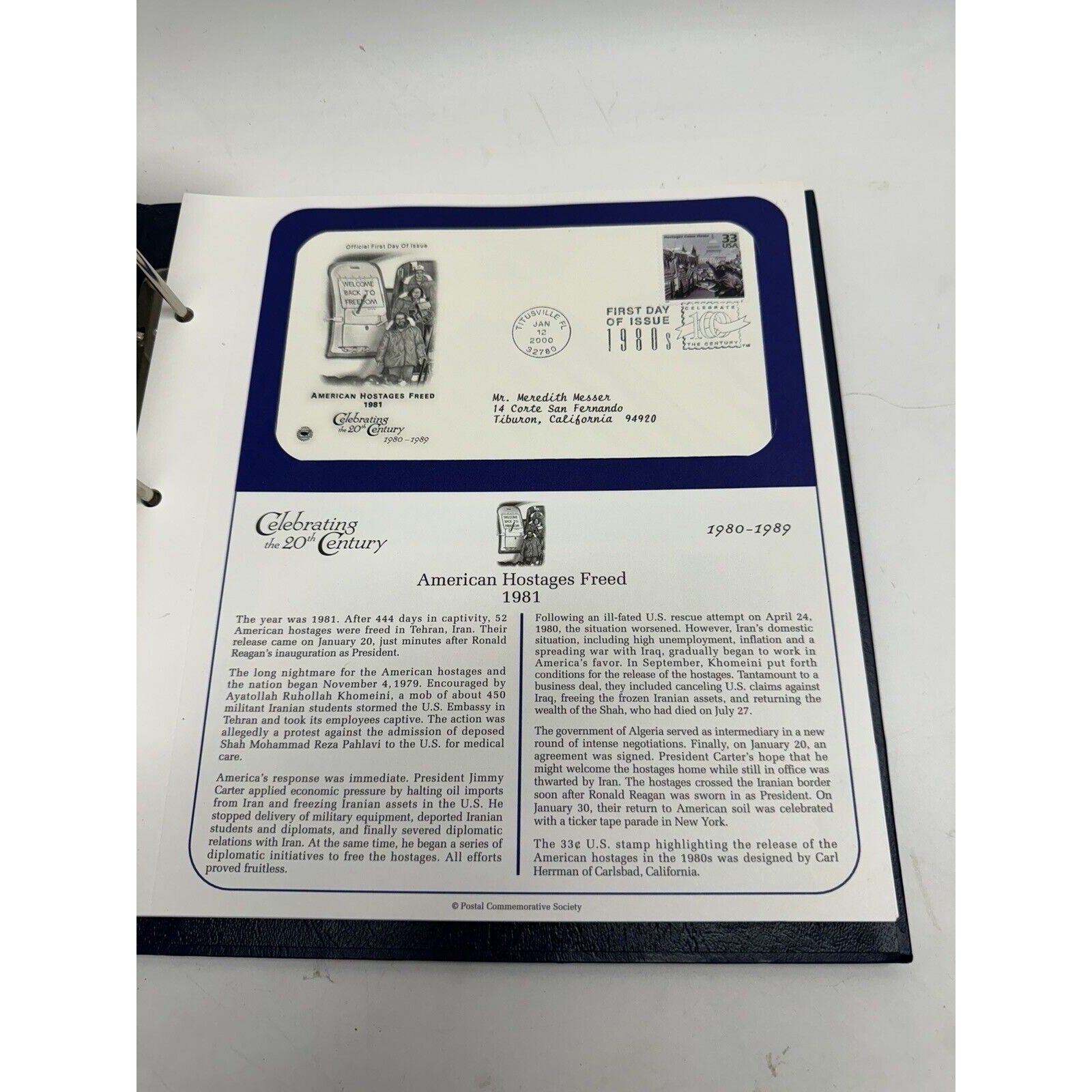 VINTAGE Celebrate 20th Century FDC Collection by Postal Commemorative Society