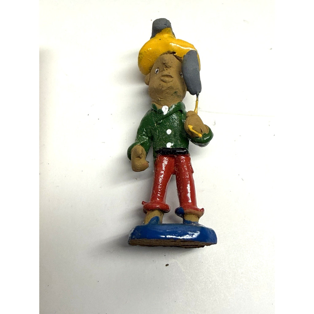 Vintage NOS Handmade Painted Crafted Brazilian Chess Set Clay 31 Figurines