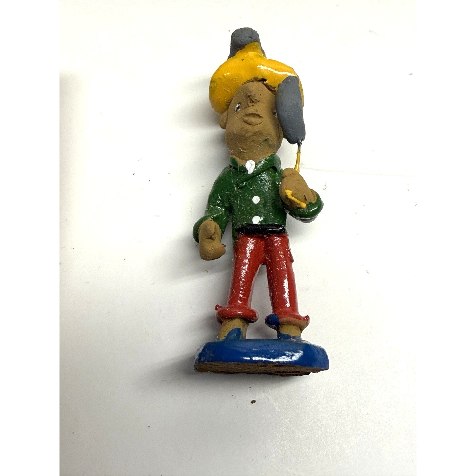 Vintage NOS Handmade Painted Crafted Brazilian Chess Set Clay 31 Figurines