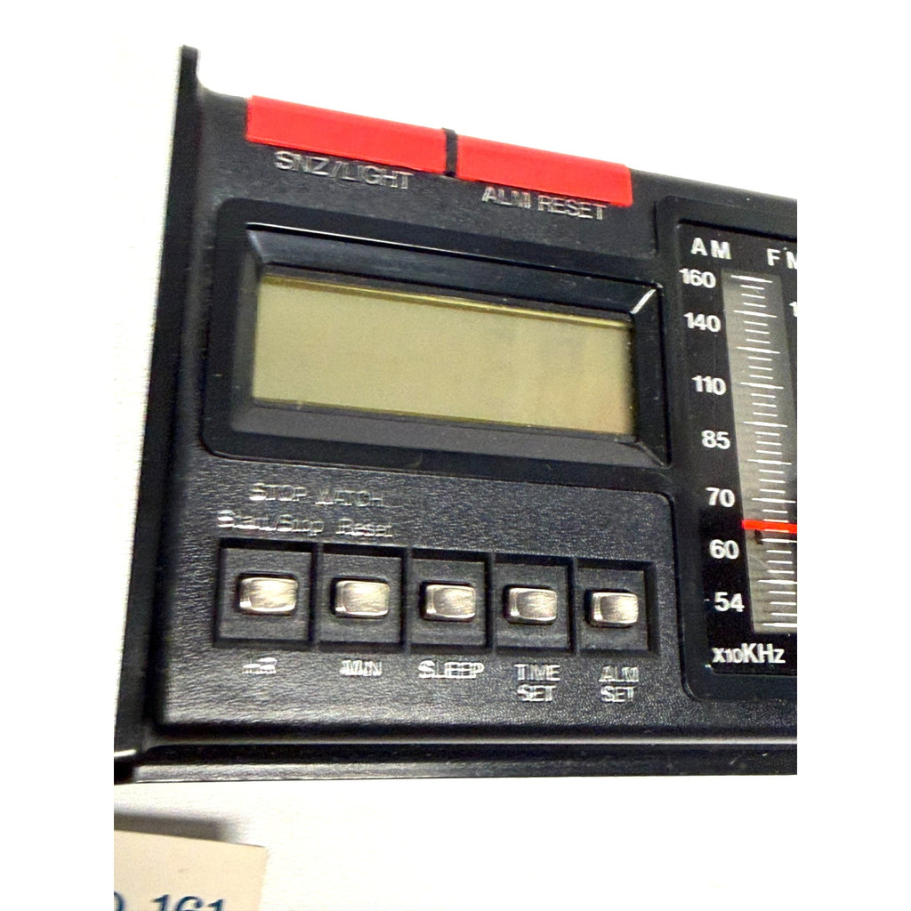Vintage Equity 161 LCD Clock Radio AM/FM Stopwatch Portable Retro NIB New W Box