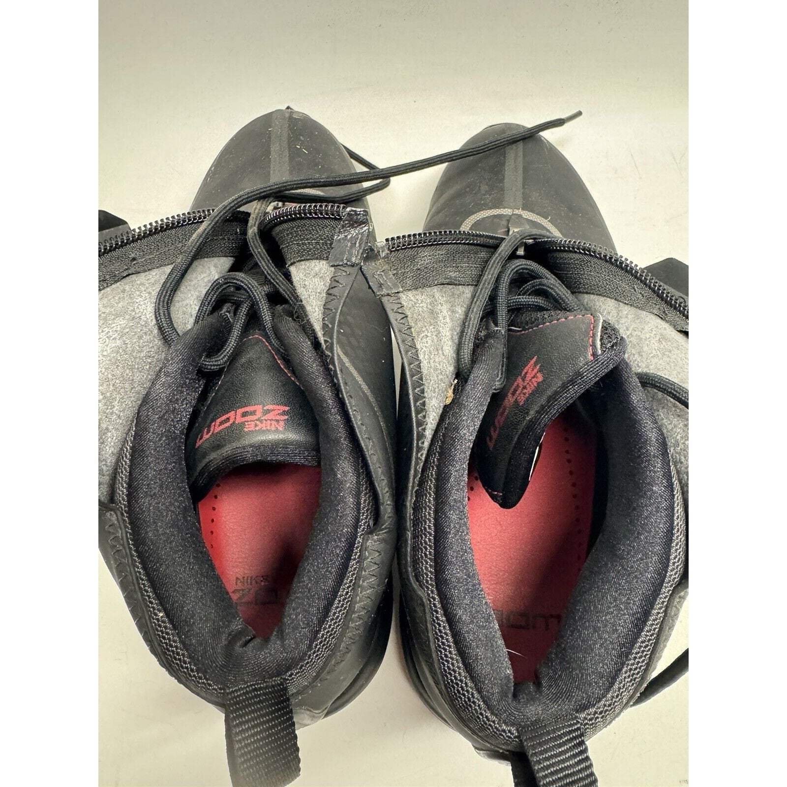 Nike Zoom Brandon Mens Sz 7.5 Black Golf Shoes Lace Zip Closure 379208-006