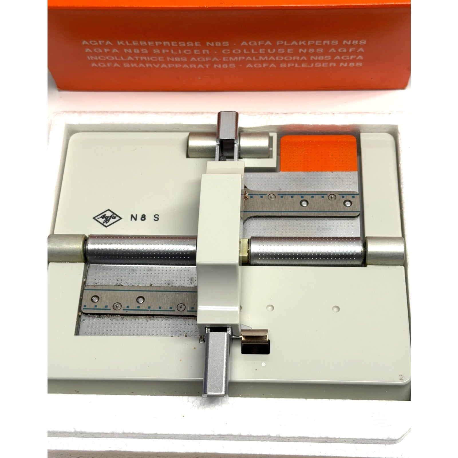 Vintage Agfa N8S Film Splicer - Klebepresse Made in Germany