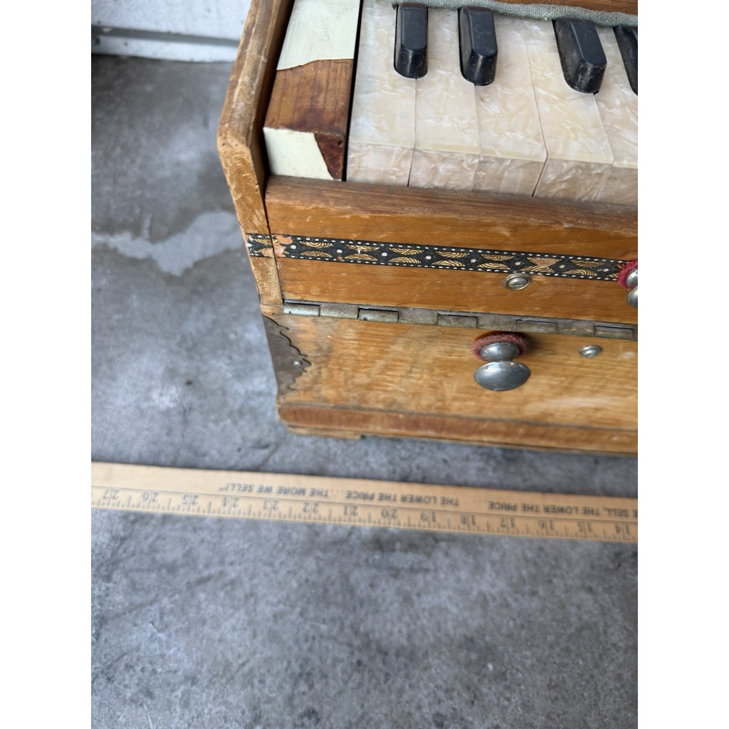 VINTAGE D.S. Ramsingh and Bros Indian Portative Harmonium Tested Works