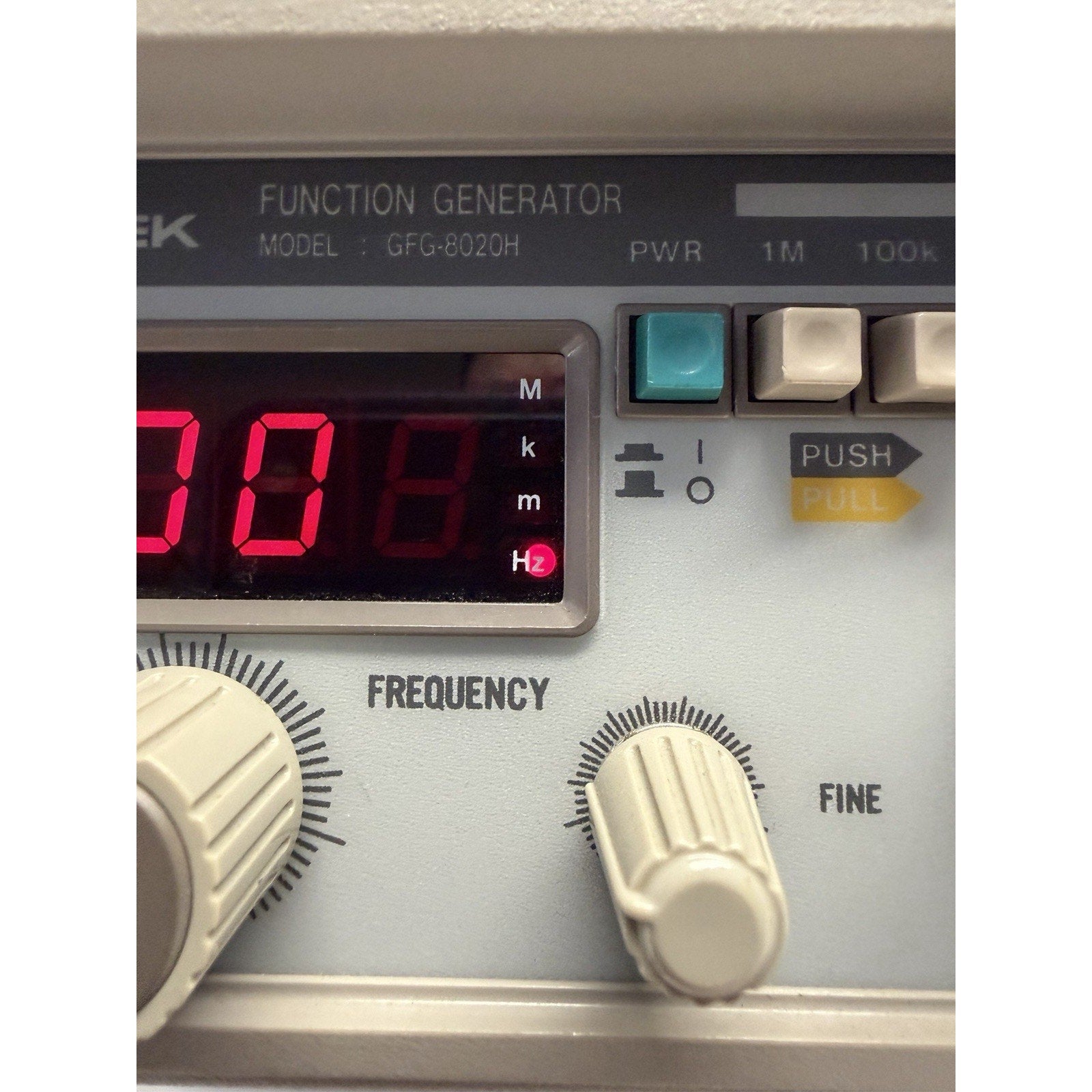 Vintage GW Instek 2MHz Function Generator Model GFG-8020H Works!