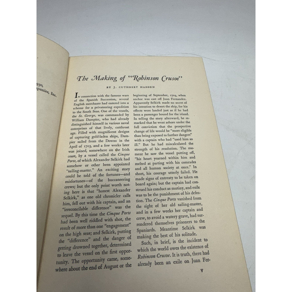 Vintage 1930 Robinson Crusoe Special Edition By Daniel Defoe-Heritage Press