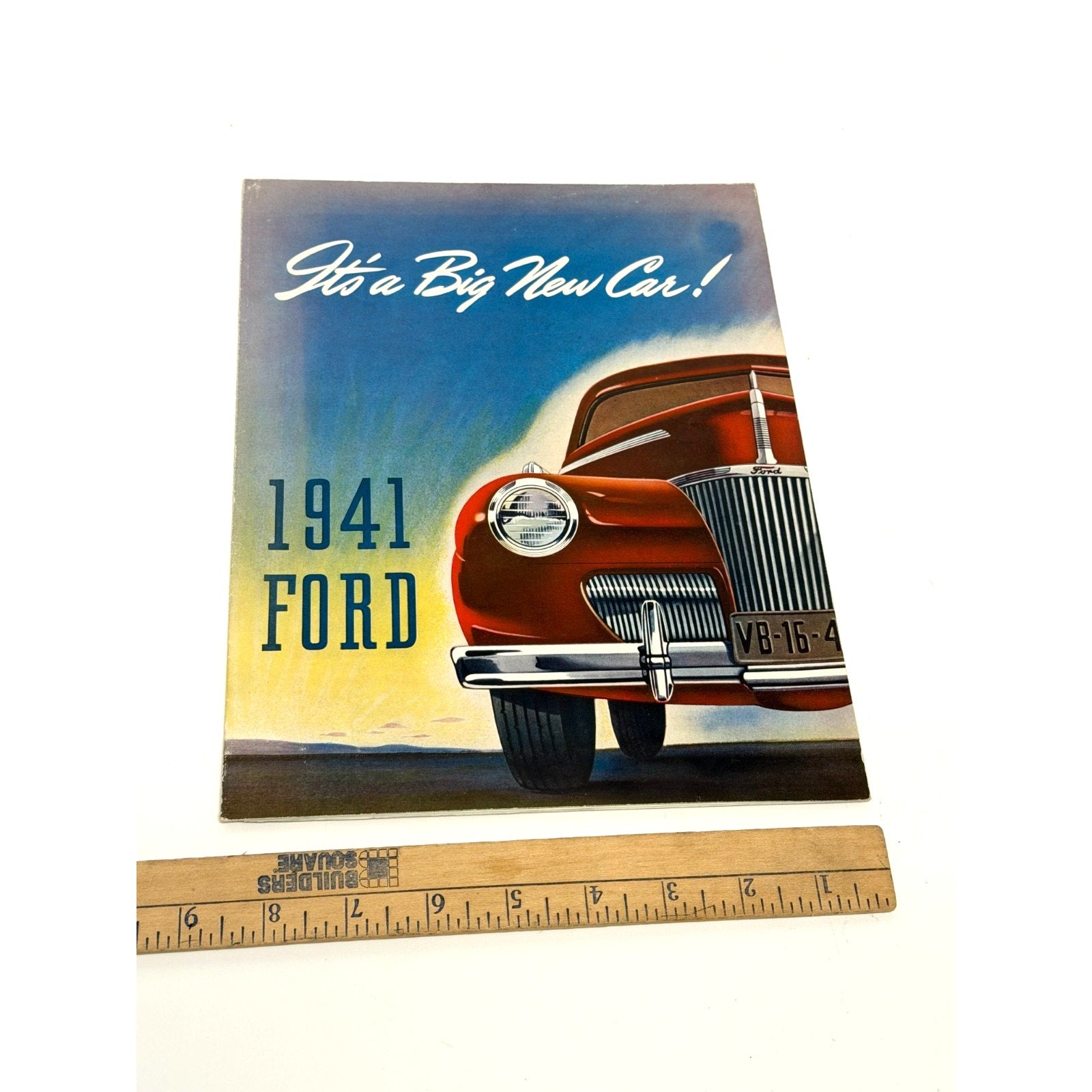 Vintage 1941 FORD Color Sales Brochure Poster
