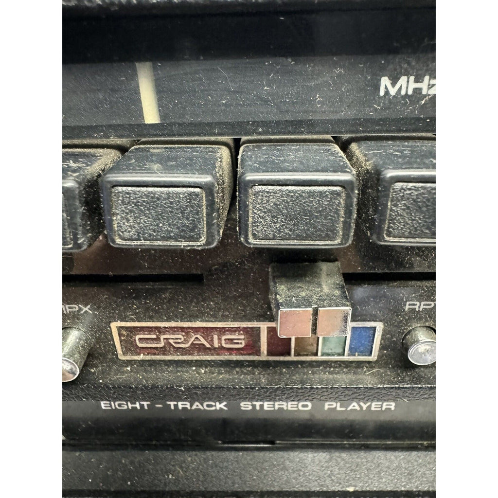 VINTAGE Craig Powerplay 3142 8-Track Stereo Slide Mount Tape Player JAPAN WORKS!