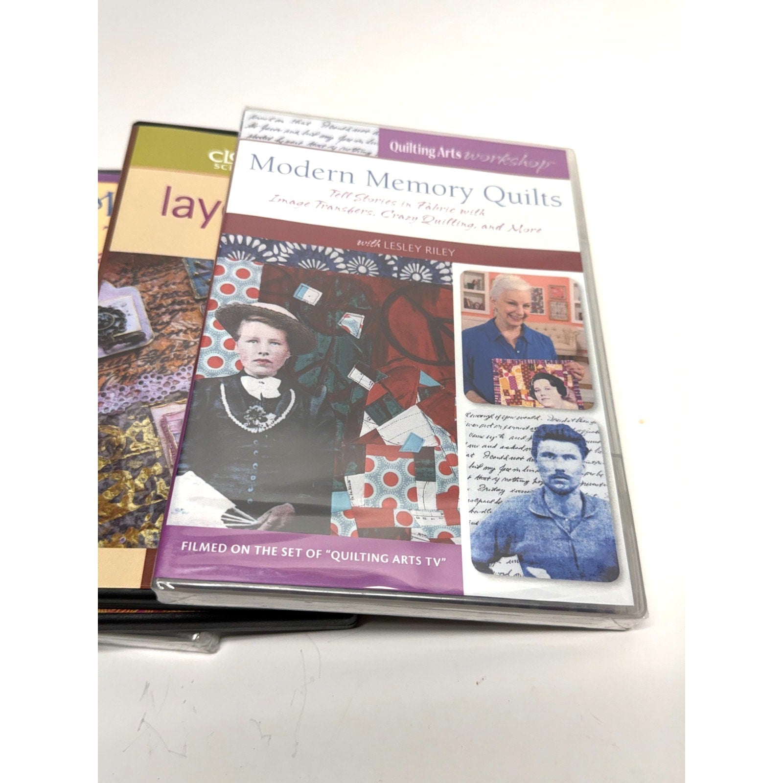 Vintage lot of 9 dvd of quilting arts