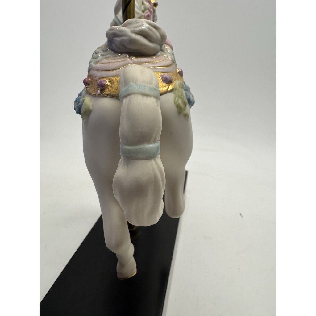 VINTAGE Cybis Sugarplum Porcelain Carousel Horse 12" L/Edition #142/750