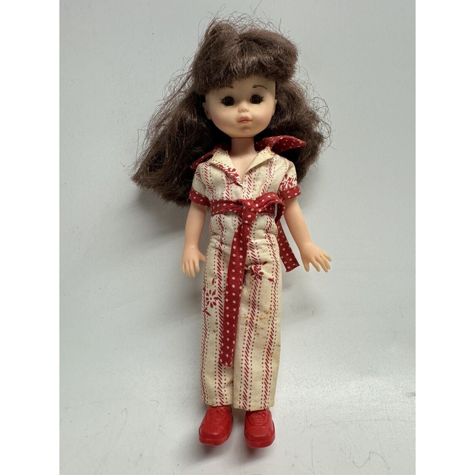 Vintage 1977 Vogue Ginny Collectible 8” Poseable Doll Moving Eyes