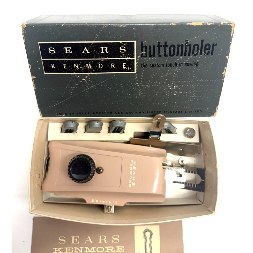 Vintage Sears Kenmore Buttonhole Attachment Tool Buttonholer Greist