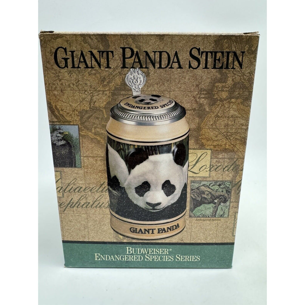 VINTAGE BUDWEISER ENDANGERD SPECIES SERIES CS173 GIANT PANDA 6 3/4" STEIN