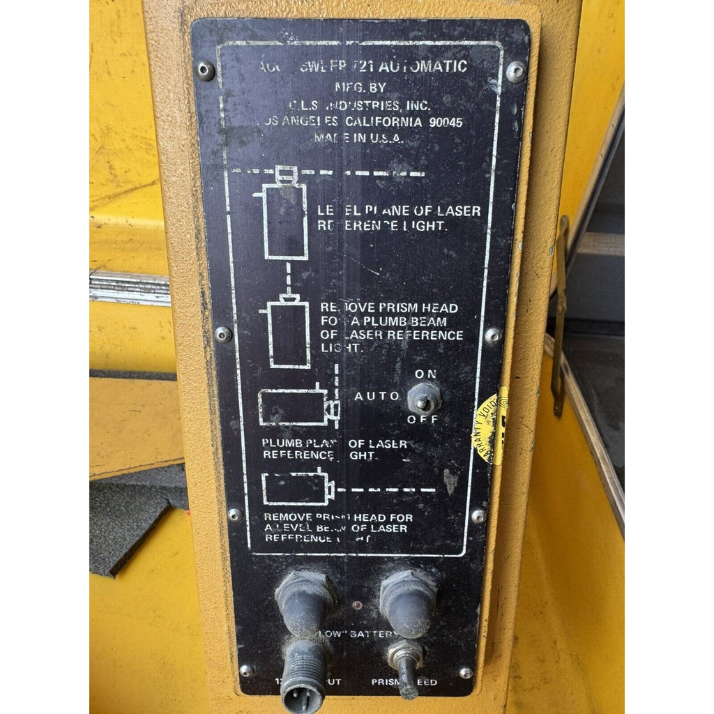 VINTAGE 1983 CLS AccuSweep 721 Rotary Leveling Laser Level