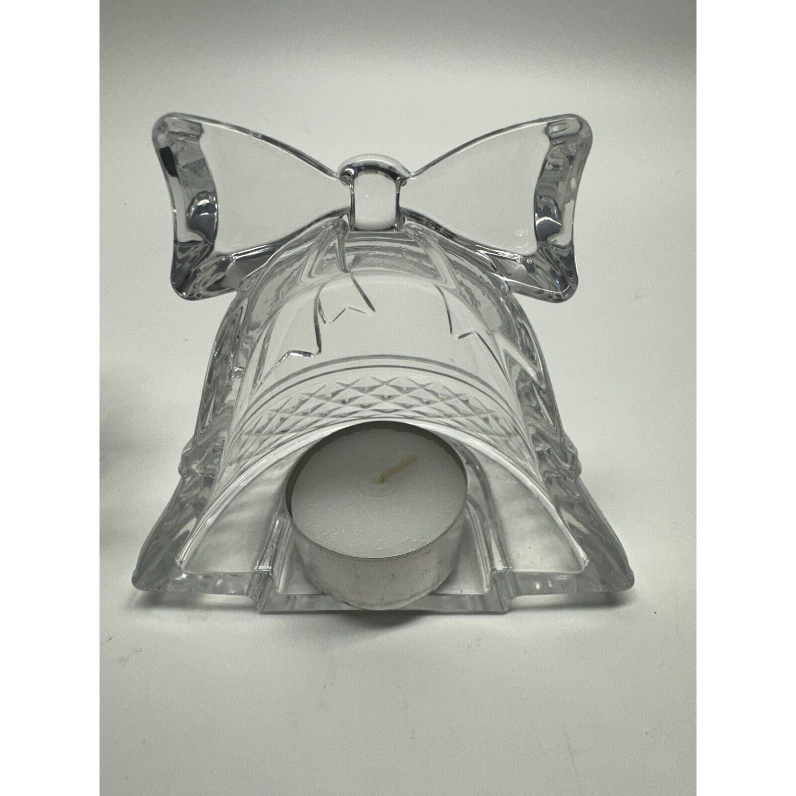 VINTAGE NEW Cristal DArques Christmas Luminaries Candle Holder Made in France