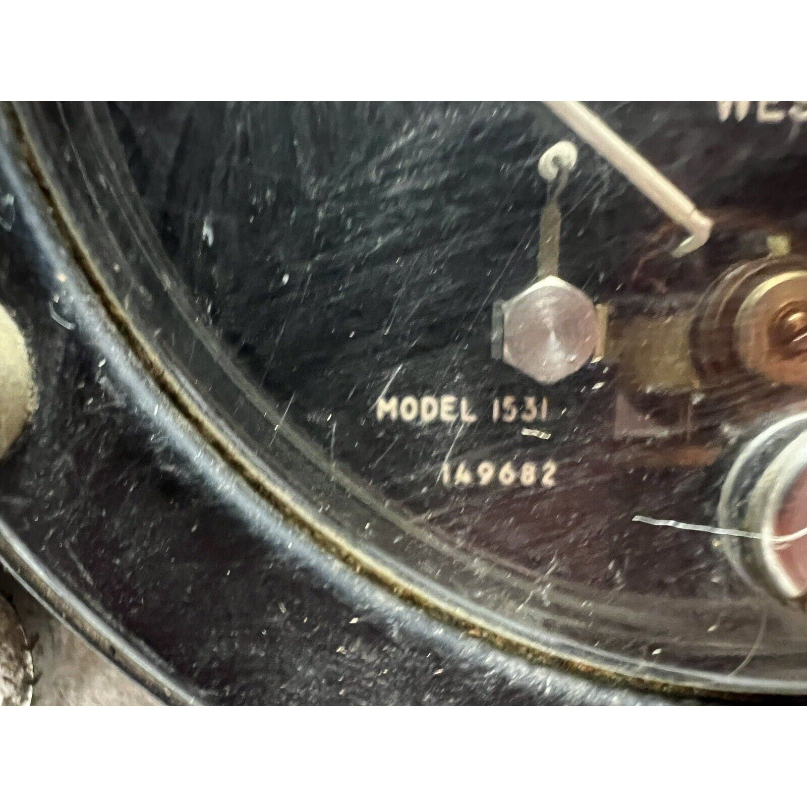 Vintage WESTON Milliamperes Meter Model 1531 : Power On