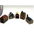 VINTAGE Lot of 5 1960's Tiny Doll House Wood Block Set