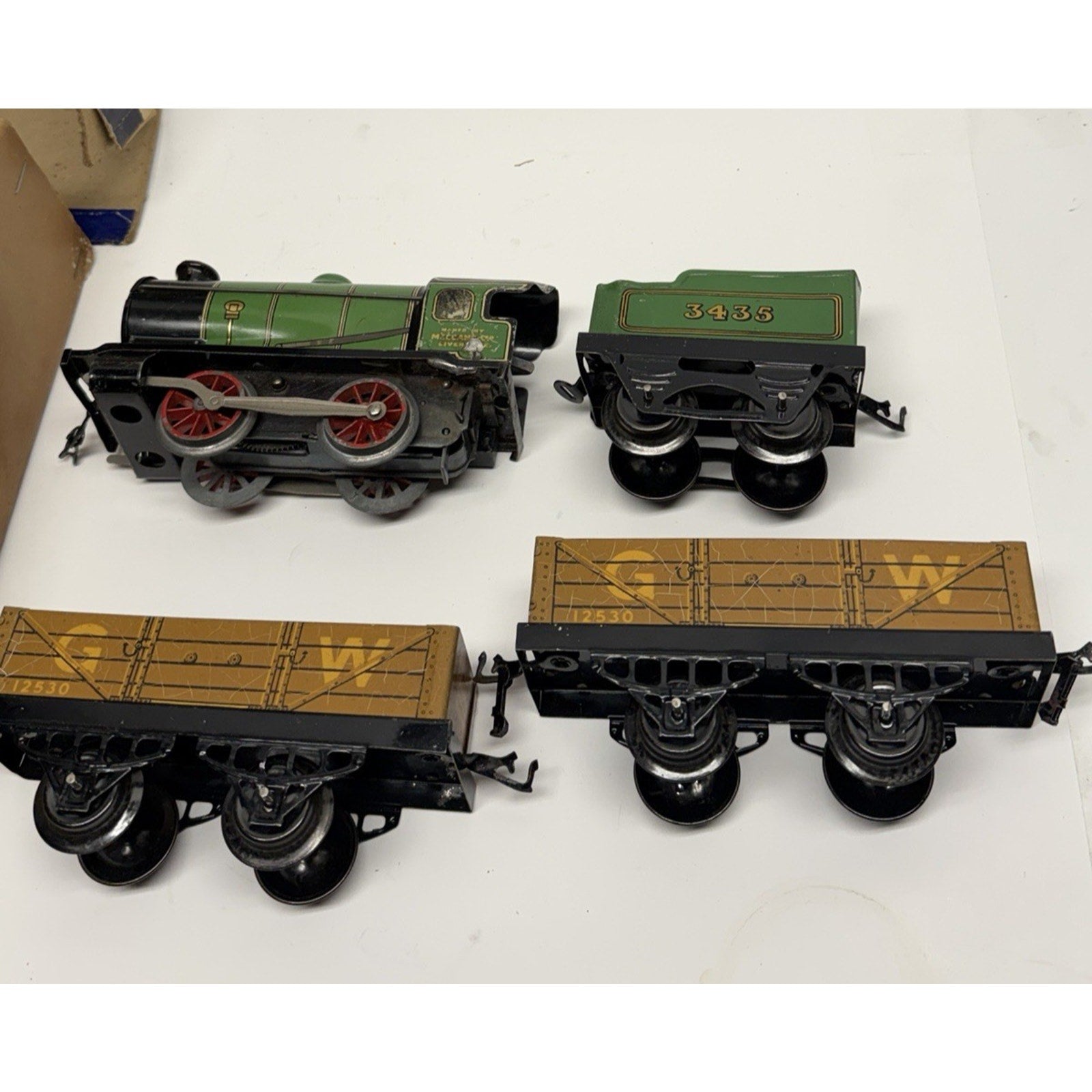 VINTAGE 1950 RARE HORNBY TRAIN M1 GOODS SET MECCANO LIMITED MADE IN ENGLAND
