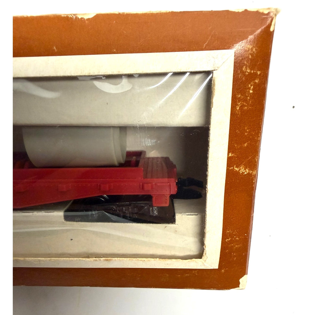 Vintage HO Scale 342-D TYCO Great Northern GN Skid Flat w/ Culverts