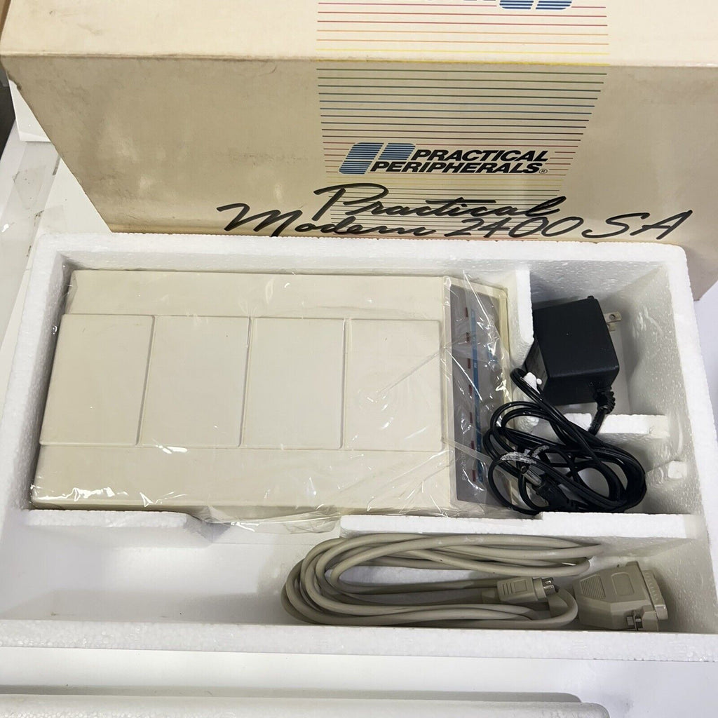 VINTAGE "RARE" SEALED PACKAGE 2400SA Mini Modem Practical Peripherals 2400 SA