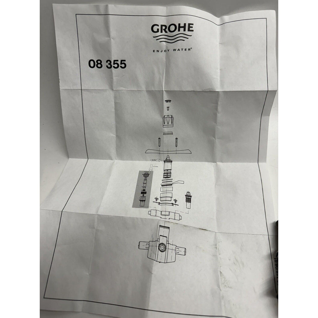 VINTAGE LOT OF 2 USED GROHE 0835500M Universal Stop Valve, one-size