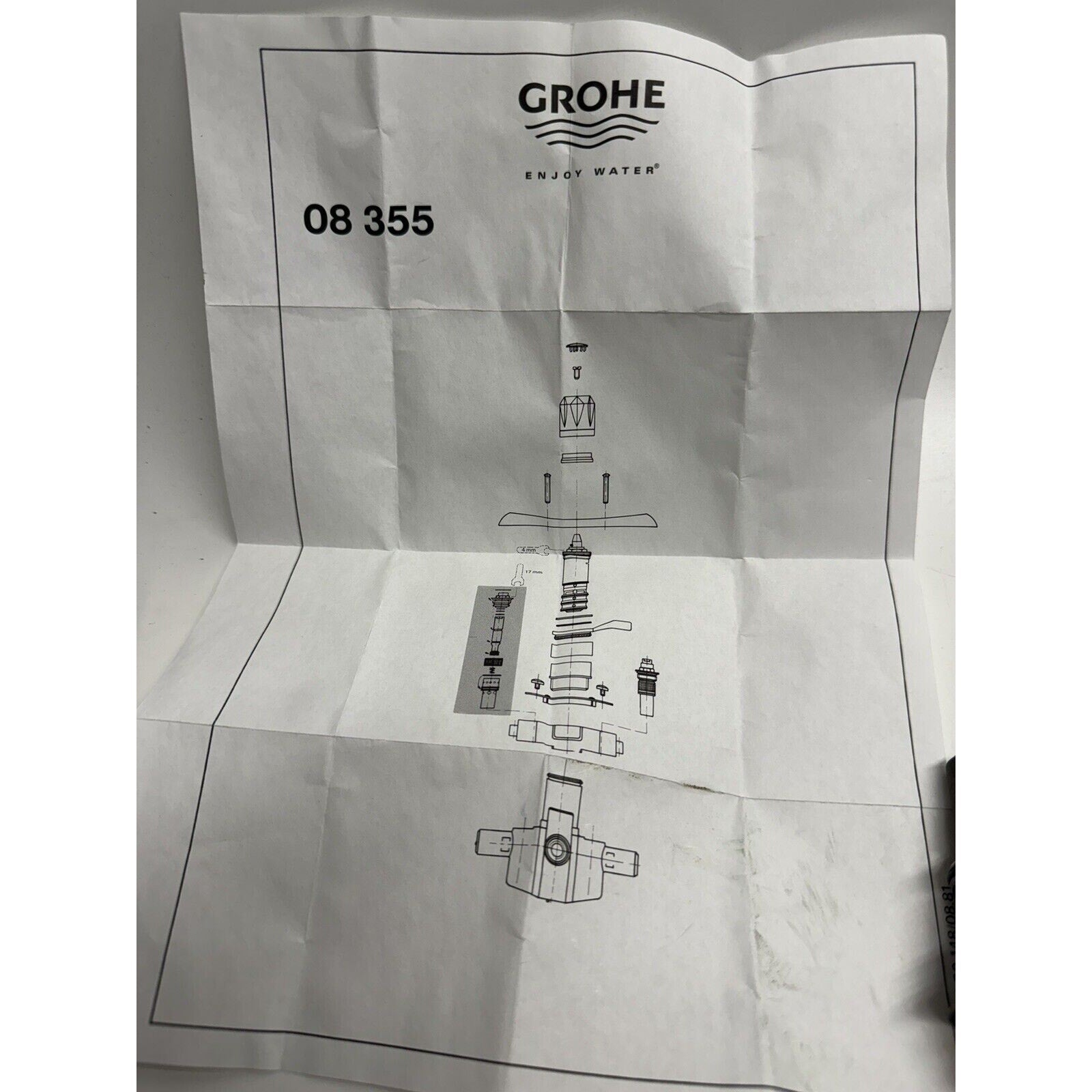 VINTAGE LOT OF 2 USED GROHE 0835500M Universal Stop Valve, one-size