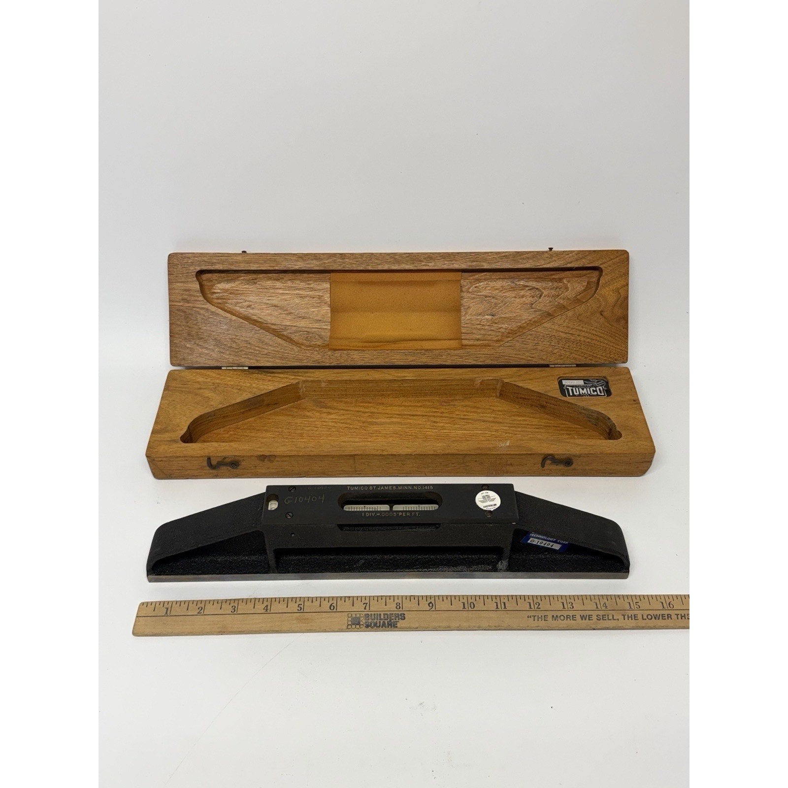 VINTAGE Scherr-Tumico Master Precision Machinist Level (Model No. 1415)