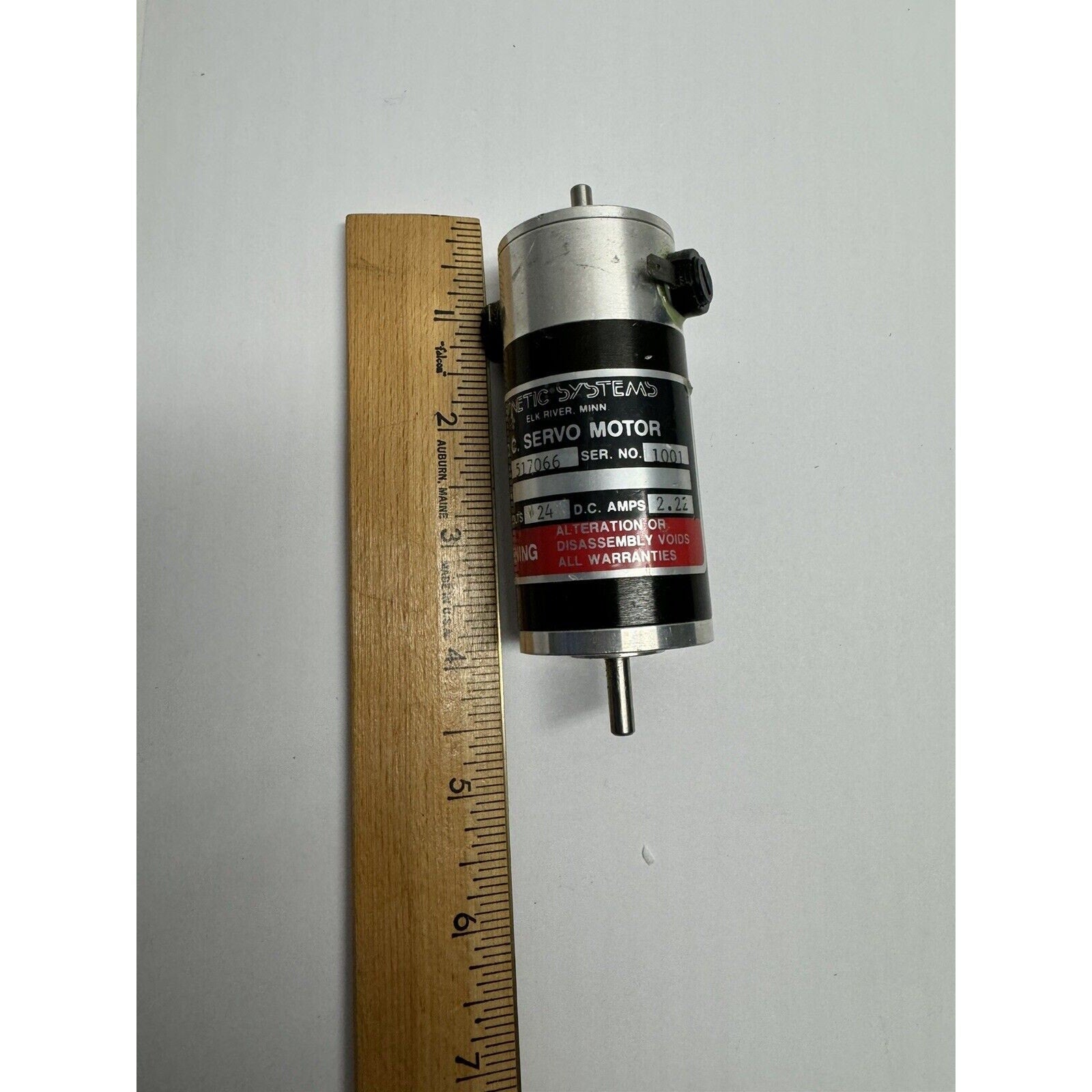 VINTAGE DYNETIC SYSTEMS 517066 DC SERVO MOTOR UNTESTED