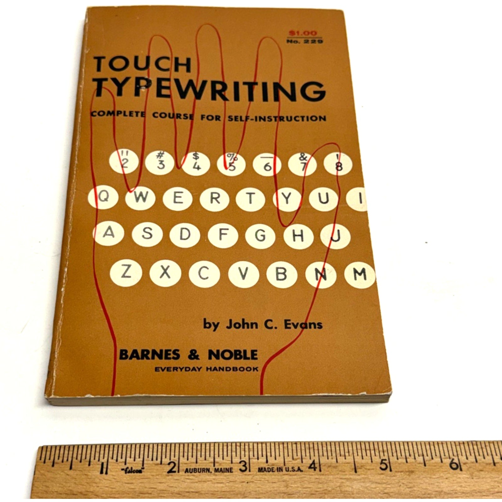 VTG Touch Typewriting John C. Evans 1960 Complete Course For Self Instruction