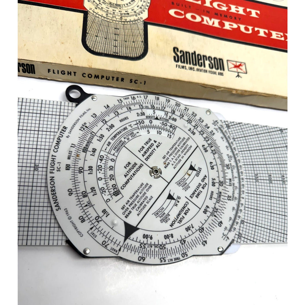 Vintage Sanderson SC-1 Flight Computer in Boxa