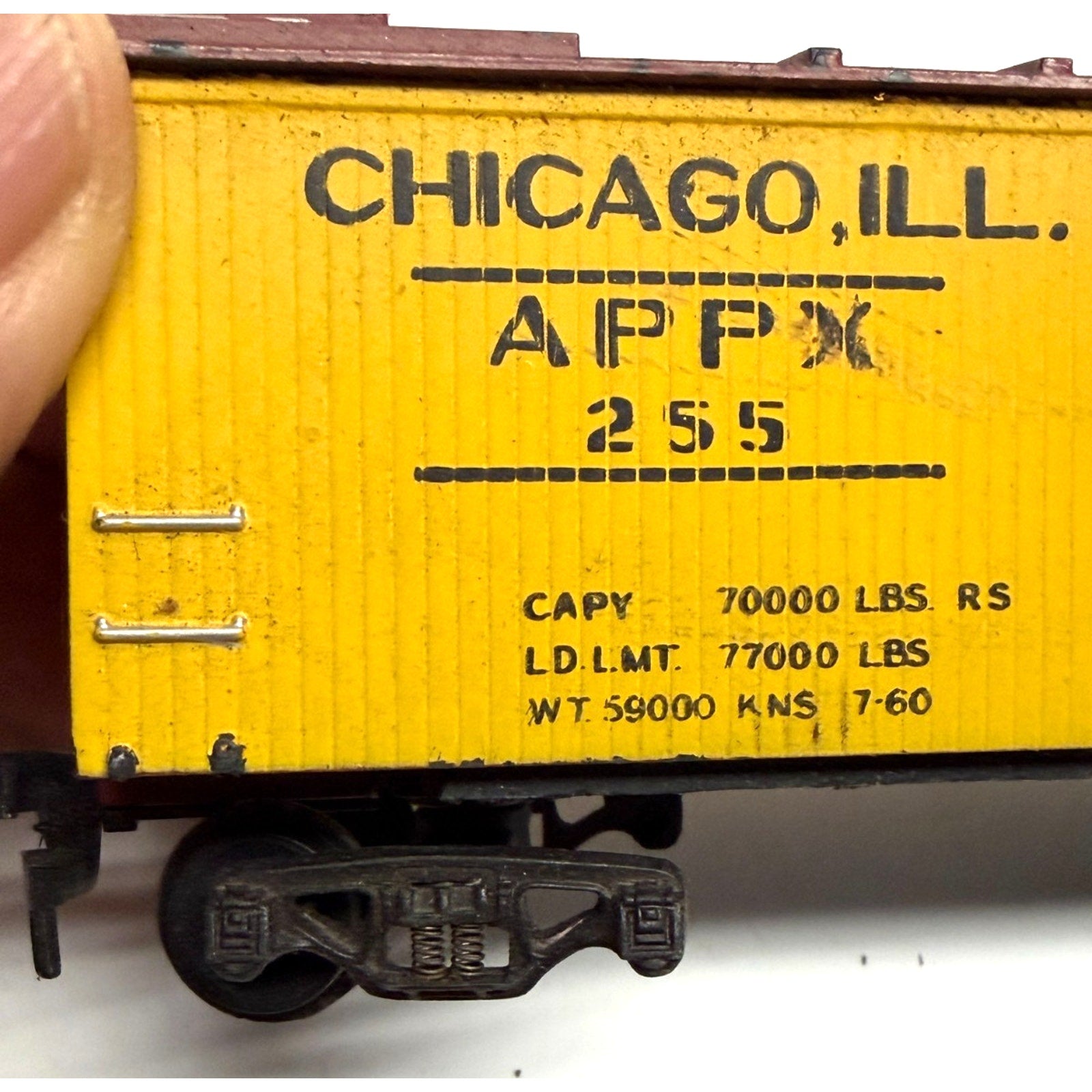 Vintage Athearn HO Agar Packing Company APPX Steel Reefer Car #255