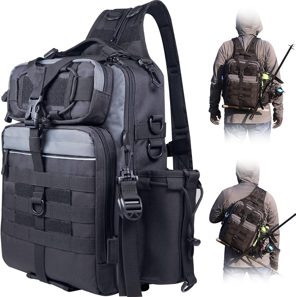 Ultimate Outdoor Tackle Bag - Spacious Water-Resistant Fishing Backpack for Adventurers