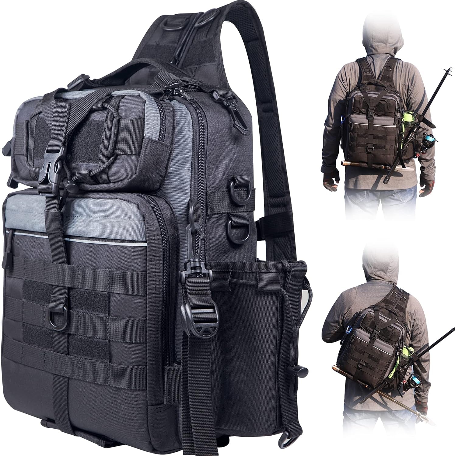 Ultimate Outdoor Tackle Bag - Spacious Water-Resistant Fishing Backpack for Adventurers