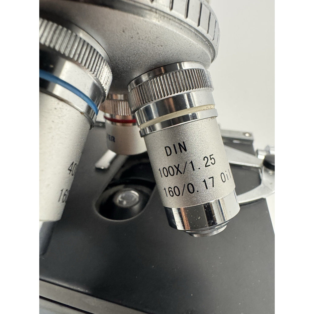 Gently Used Binocular Compound Microscope w/WF10X Eyepieces & Walter Lenses