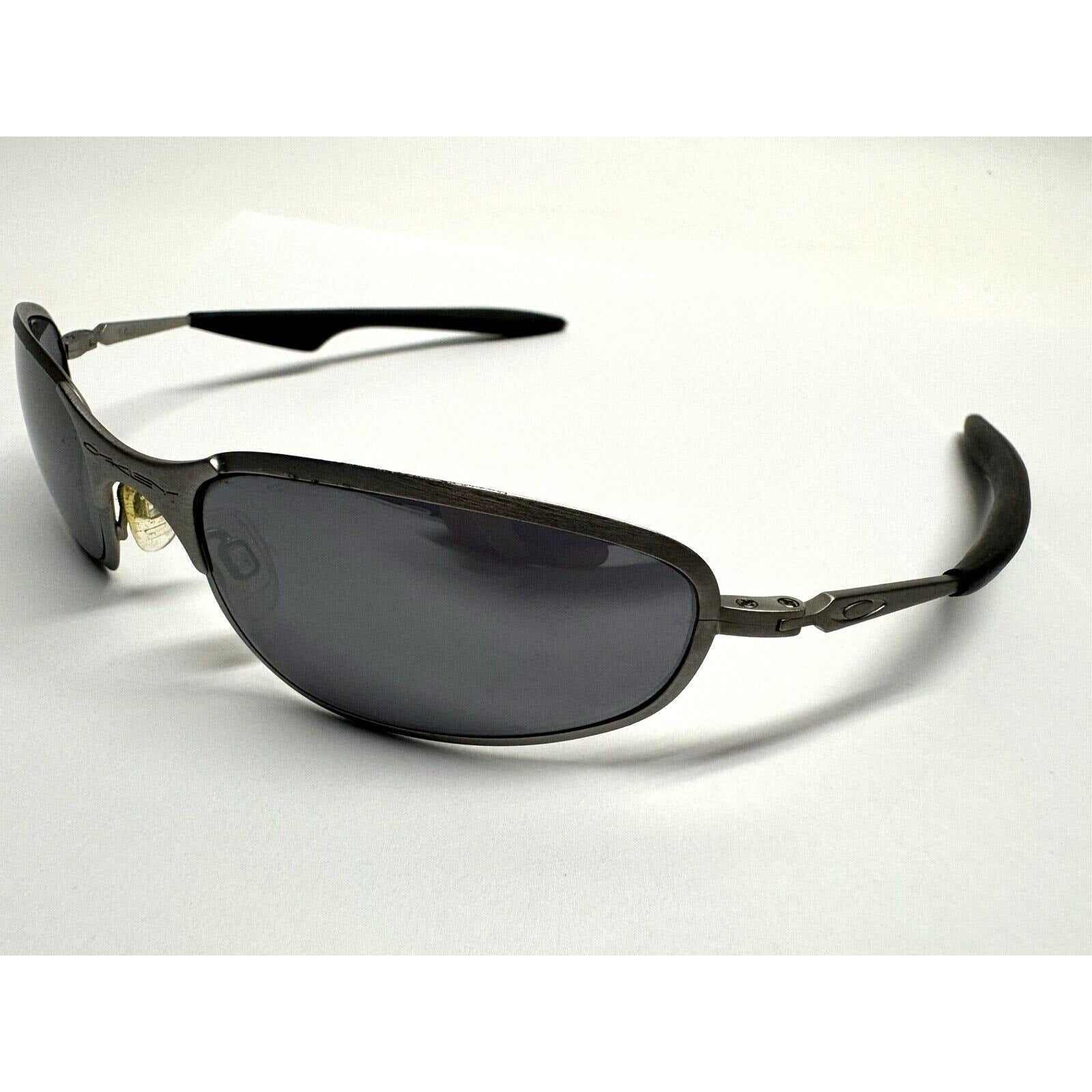 VINTAGE Oakley A Wire 1.0 Brushed Thick / Black Iridium SKU: 05-565 - EXCELLENT!