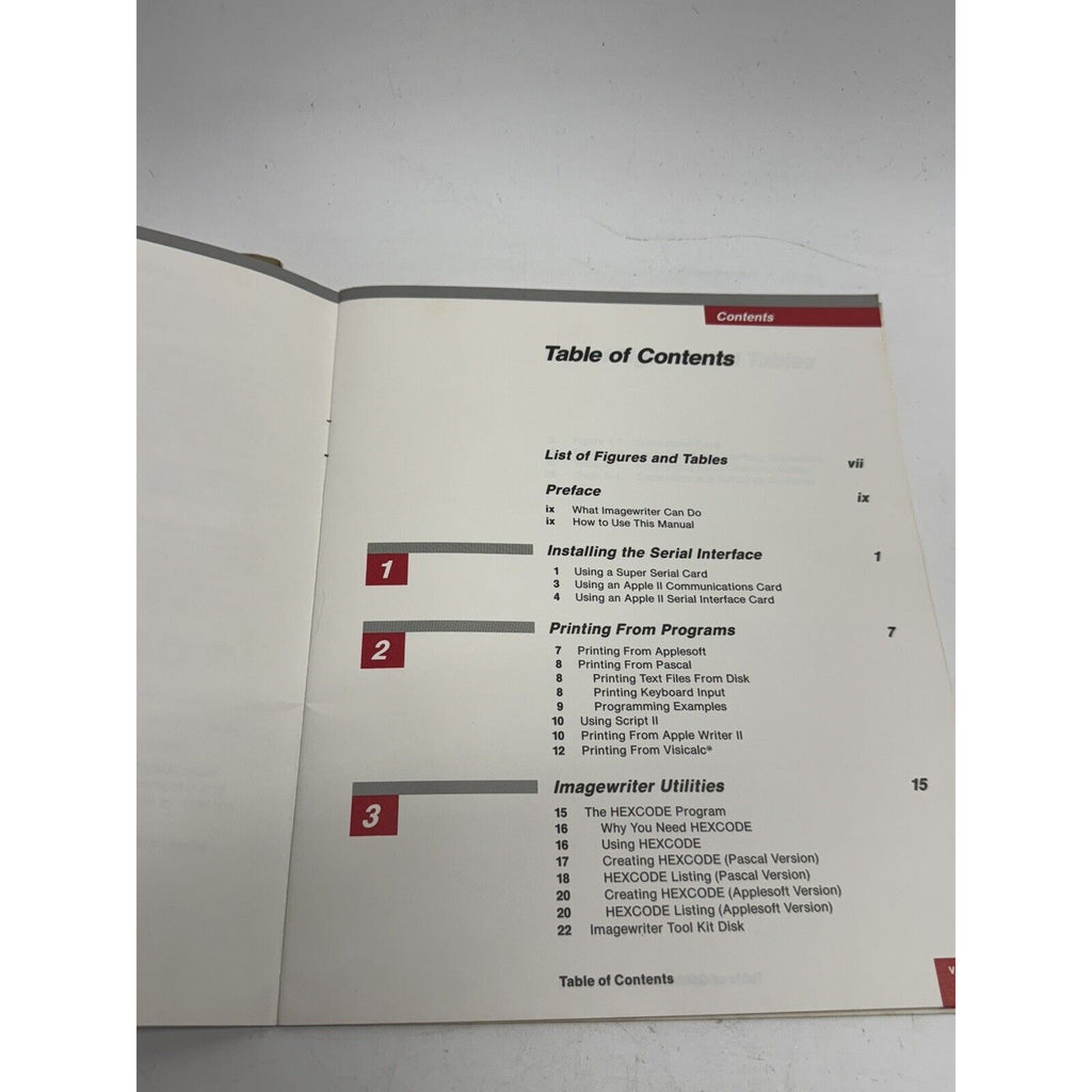 Vintage Apple ImageWriter Printer User’s Manual Reference & Guide Part I & II