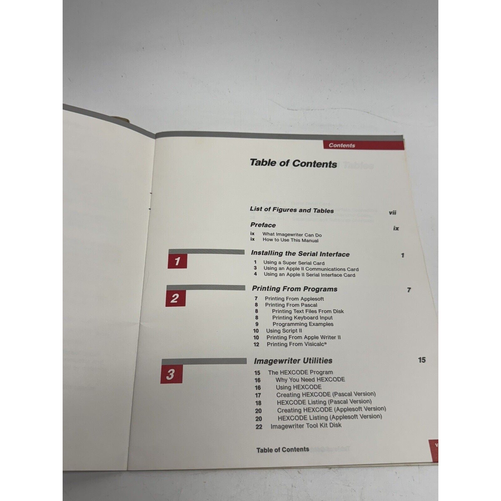 Vintage Apple ImageWriter Printer User’s Manual Reference & Guide Part I & II