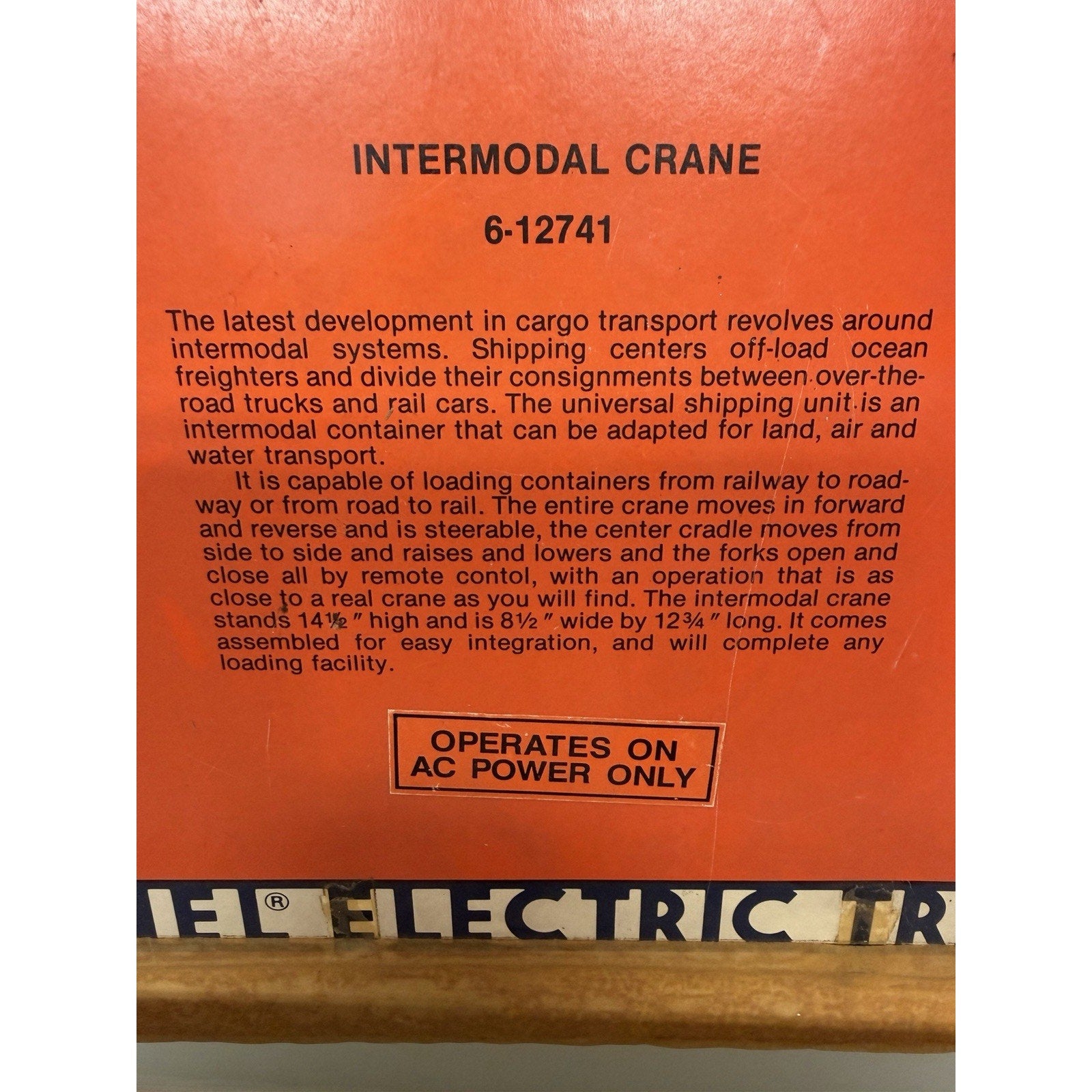 VINTAGE NOS Lionel 6-12741 Intermodal Crane Mi-Jack Translift