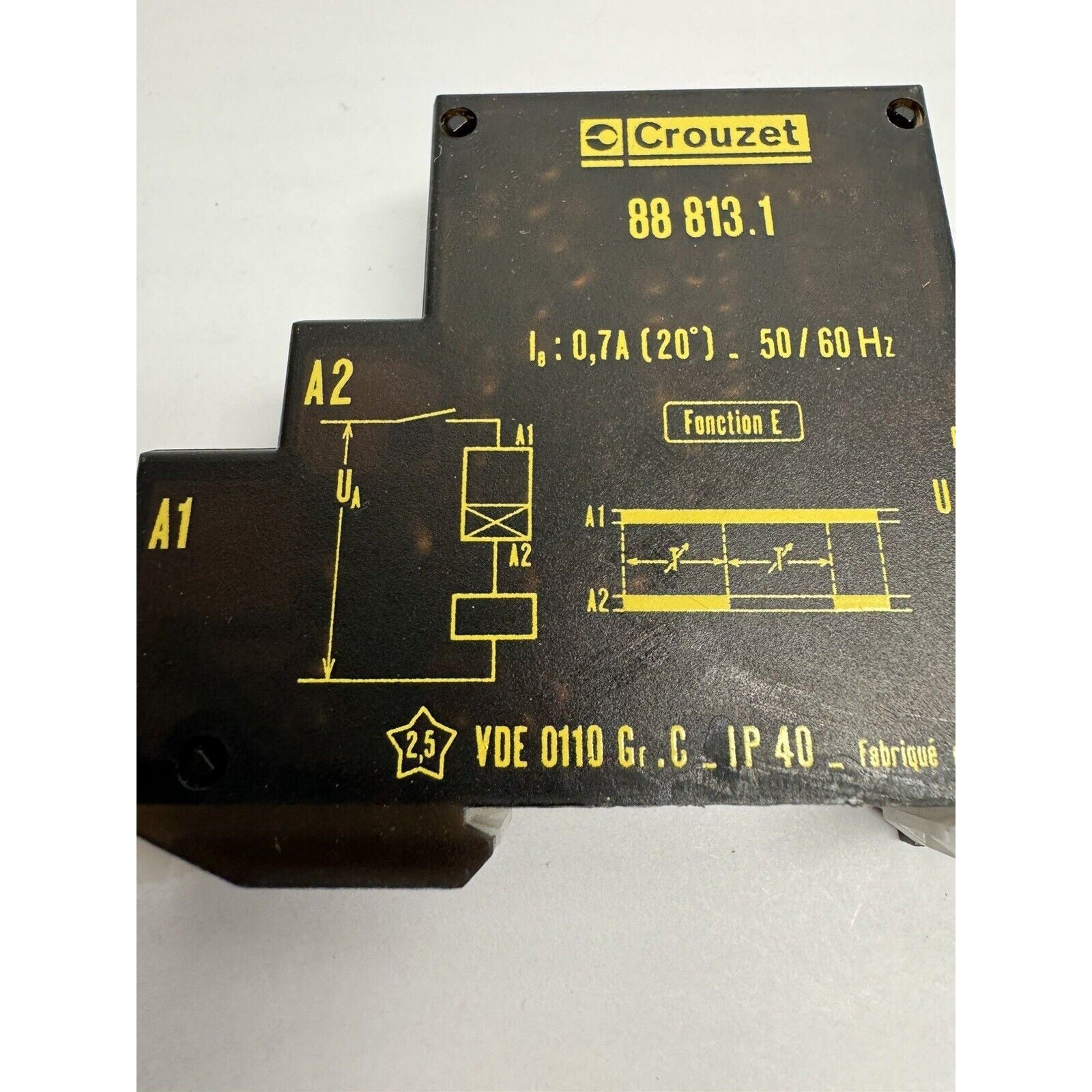 VINTAGE NOS Crouzet 88 813.1 Time Delay Relay IP40 Made in France