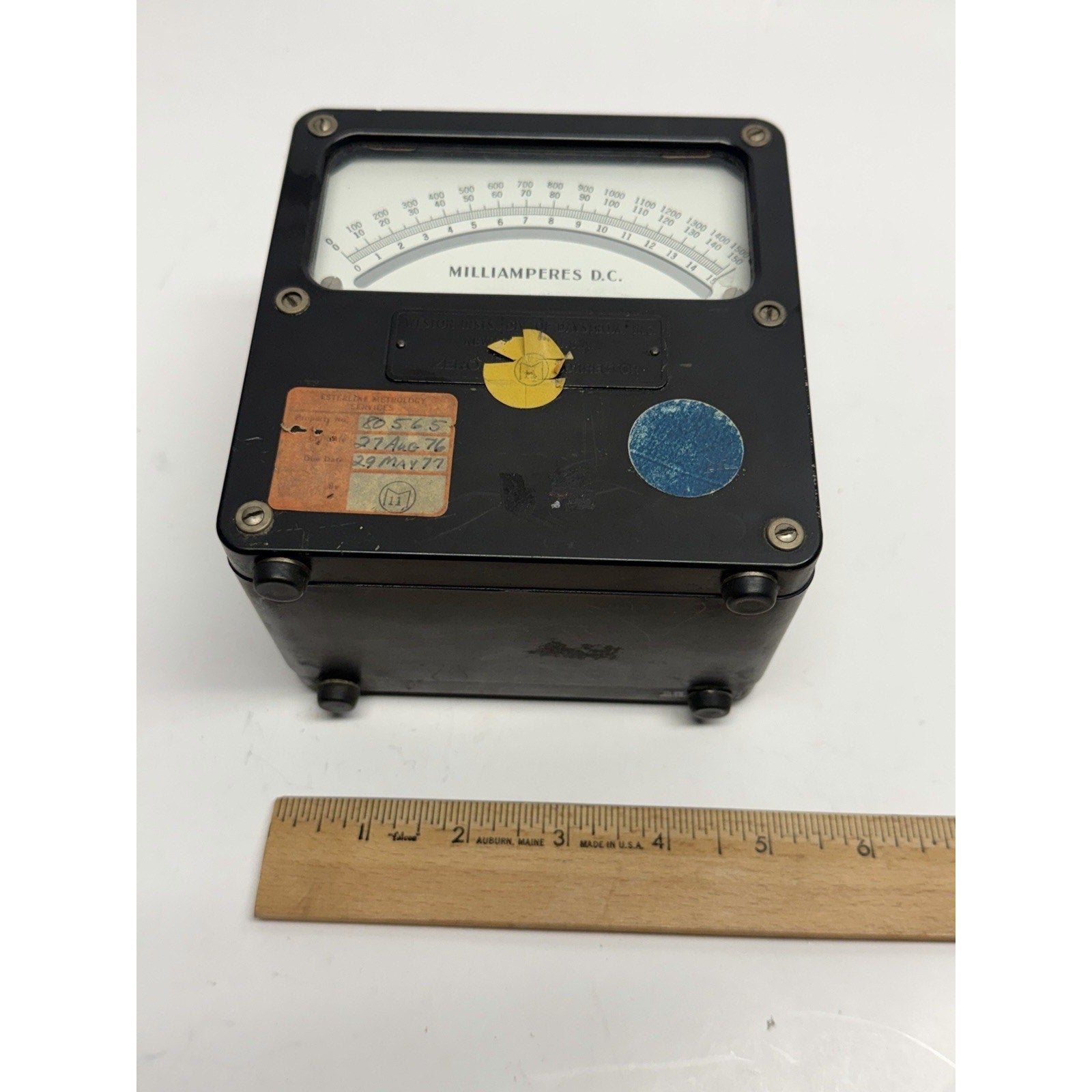 VINTAGE Weston Electrical MILLIAMPERES Meter 430 Milliamp Steampunk