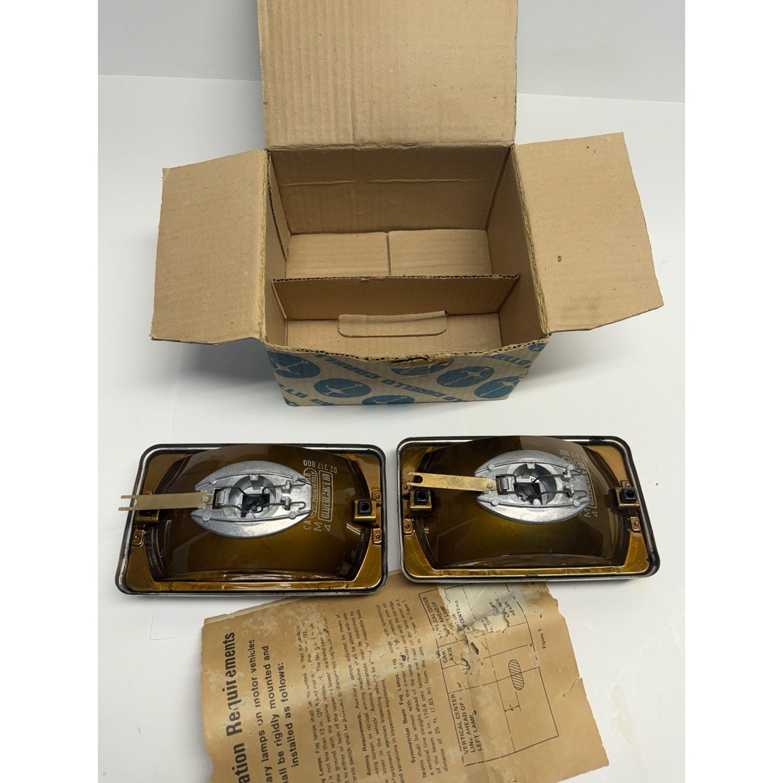VINTAGE NOS PAIR CARELLO JOD Foglights 435 Made In Italy