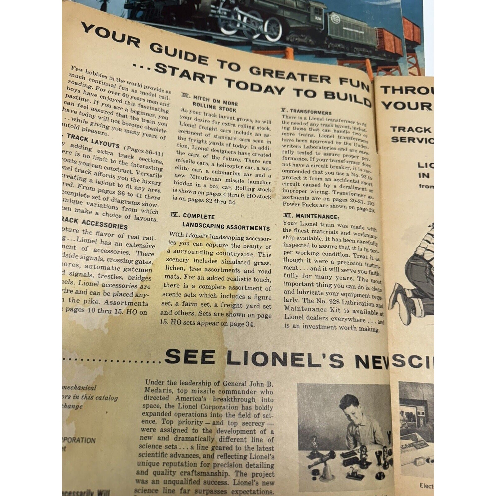 Vintage LOT OF 6 Lionel Train & American Flyer Railroad Catalog 1961, 1976, 1977
