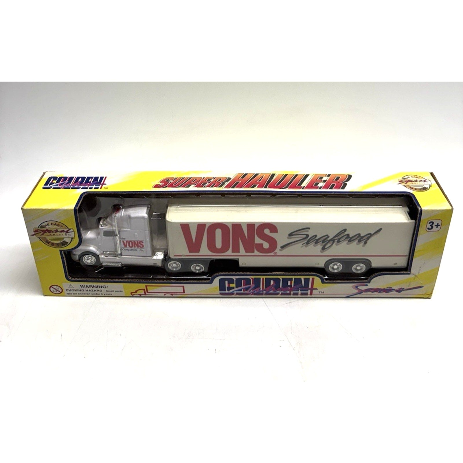 VINTAGE 1996 FACTORY SEALED Golden Wheel Vons semi Truck Series