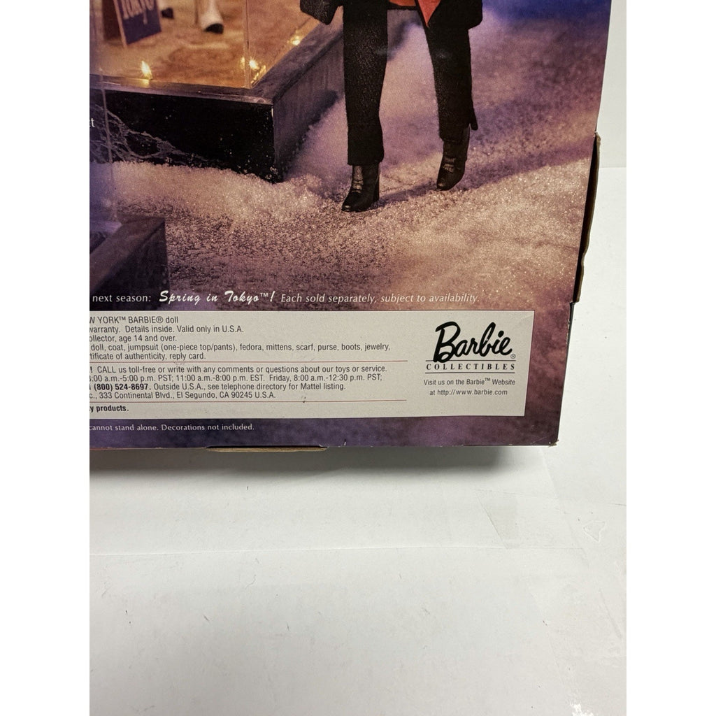 VTG BARBIE WINTER IN NEW YORK DOLL - Mattel 1998 City Seasons Winter Collection