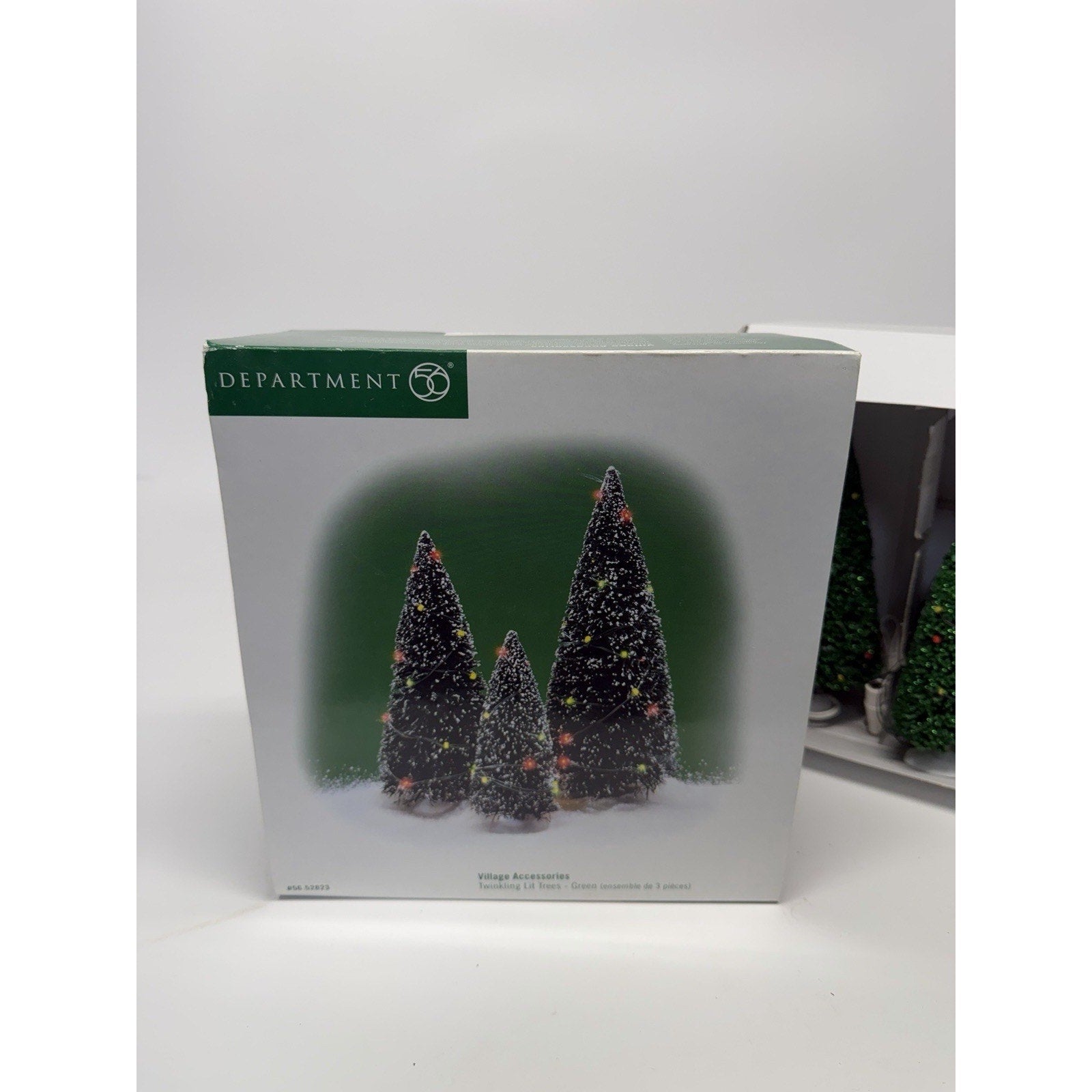 VINTAGE NOS DEPT 56 GENERAL VILLAGE ACCESSORY "TWINKLING LIT TREES" #52823