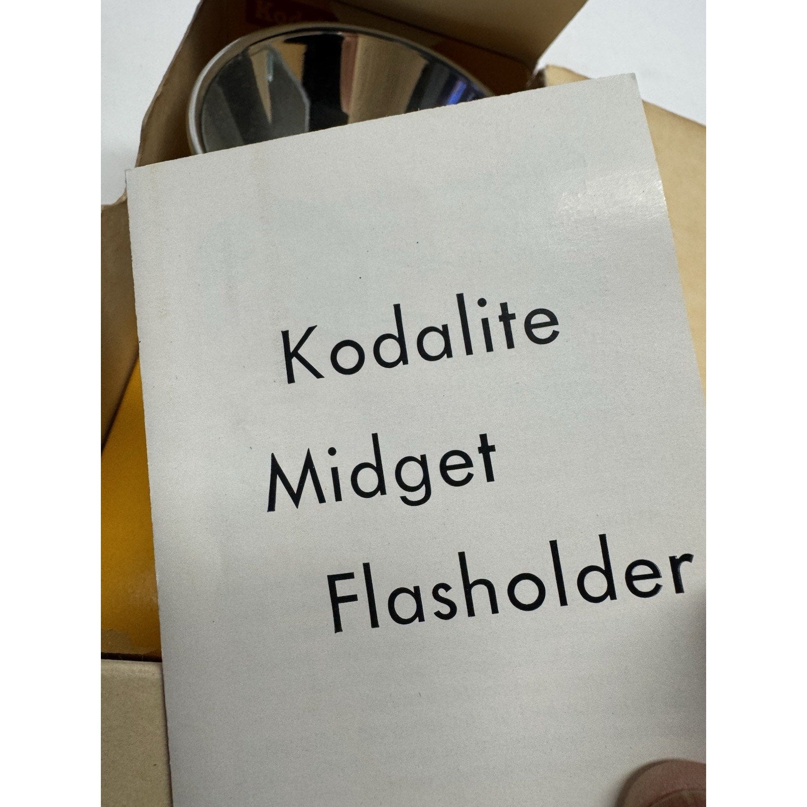 Vintage NOS Kodalite Midget Flasholder w/ Lumaclad Reflector #740