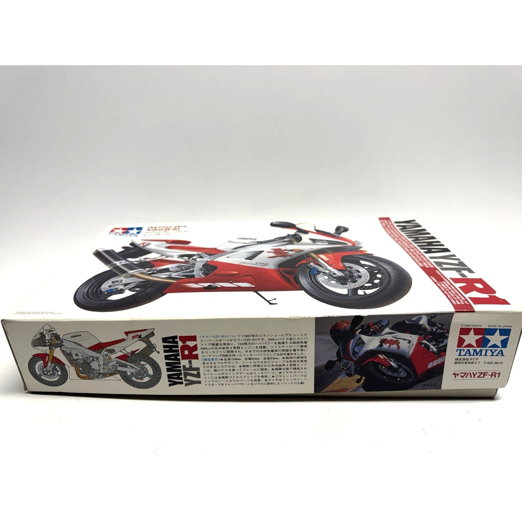 VINTAGE 1998 NOS Tamiya 1/12 Scale Model Motorcycle Kit Yamaha YZF-R1 #14073